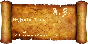 Mojzsis Zita névjegykártya